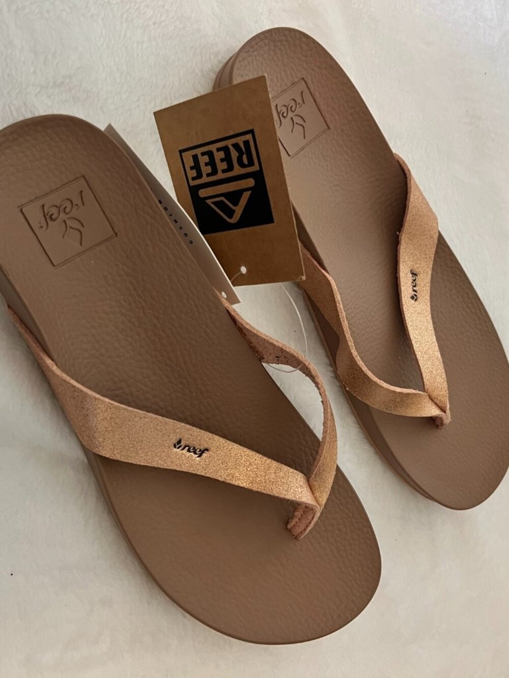 Reef Women's Tan/Bronze Flip Flop Sandals